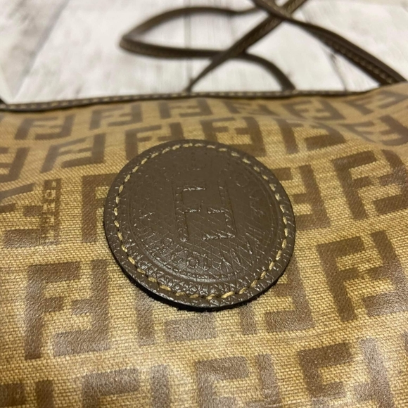 Rare Authentic FENDI Zucchino Vintage Mini Sling/Crossbody Bag - Picture 9 of 16